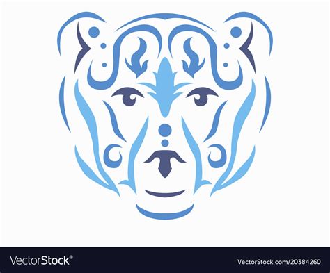 Tribal Bear Royalty Free Vector Image Vectorstock