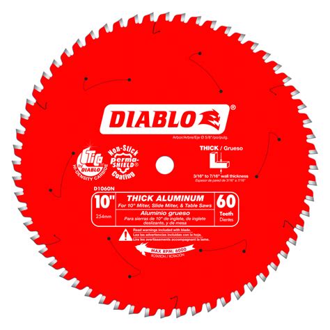 10 In X 60 Tooth Thick Aluminum Cutting Saw Blade Tool Doctor Tool