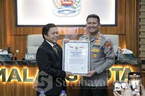 SIMPONI Hantarkan Polresta Malang Kota Raih Presisi Award 2023