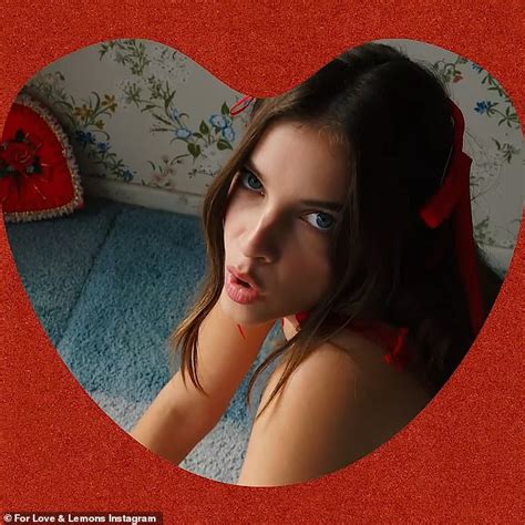 Barbara Palvin Stuns In Red Lace Lingerie To Promote New For Love