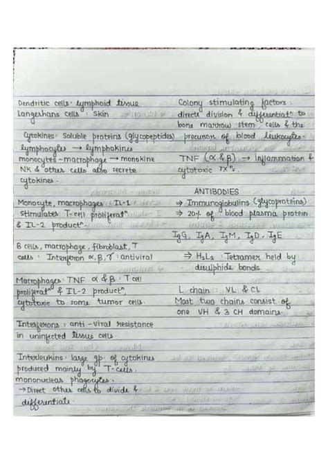 Solution Immunology Notes Studypool