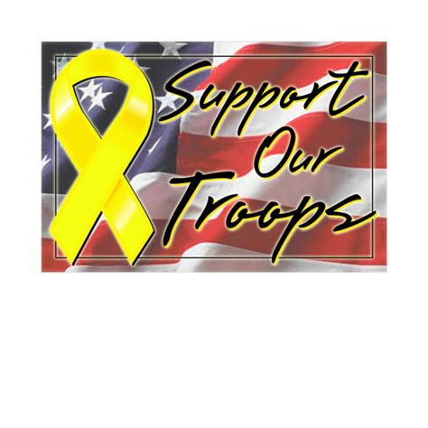 Support Our Troops (Yellow Ribbon) - Epic Signs