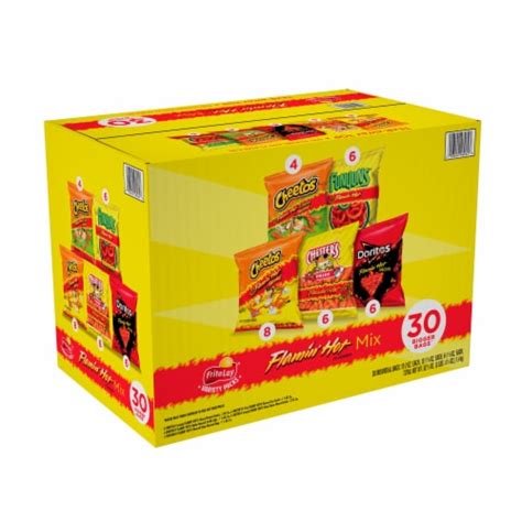 Frito Lay Flamin Hot Mix Chips Variety Pack 30 Ct 1 55 Oz Frys Food Stores