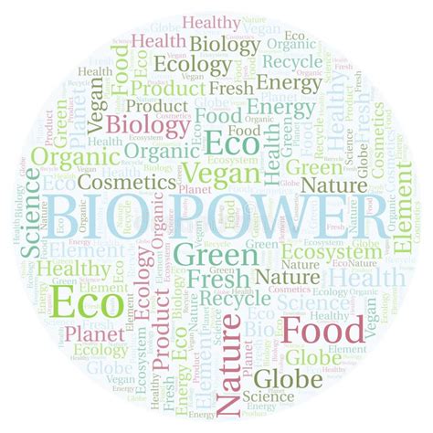 Bio Power Word Cloud Stock Illustration Illustration Of Power 130545139