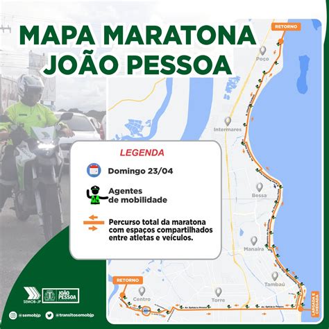 Semob JP prepara operação especial de trânsito para Maratona deste