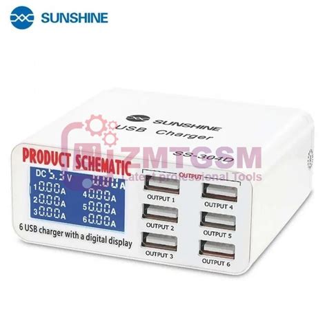 Sunshine USB Device 6 Port Smart Charger – ZMTGSM