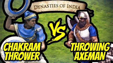 Elite Chakram Throwers Vs Elite Throwing Axemen Aoe Ii