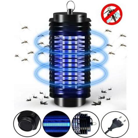 Armadilha De Choque V Mata Moscas E Mosquitos Pega Insetos Led Luz