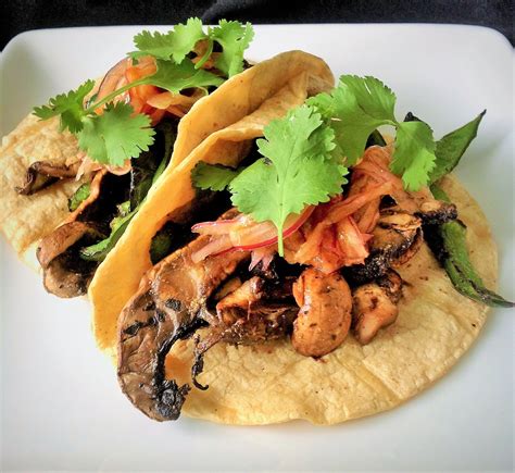 Charred Mushroom Poblano Tacos Plants Rule