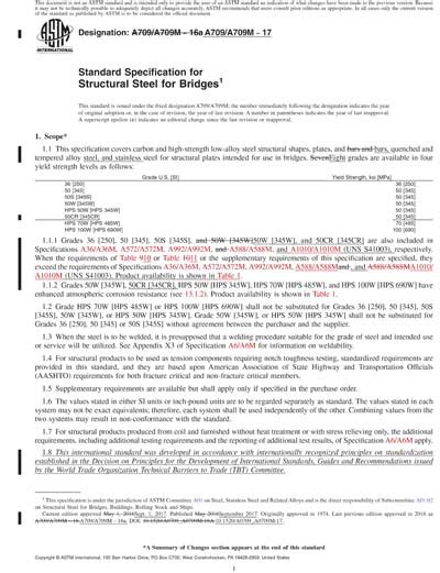 Astm A709a709m 17 Red Standard Specification For Structural Steel