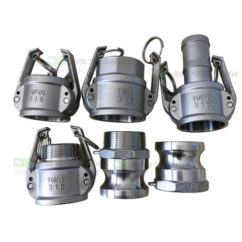 Stainless Steel Camlock Fittings Quick Cam Lock Couplings To