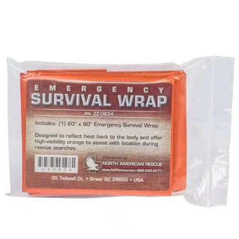 Emergency Survival Wrap Hypothermia Preventiontop Rescue Products