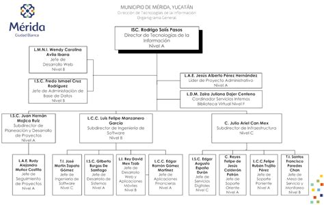 Organigrama General De La Direcci N De Tecnolog As De La Informaci N