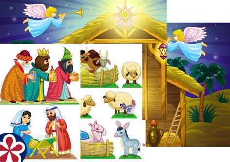 Printable Nativity Scene Craft | BuyLapbook