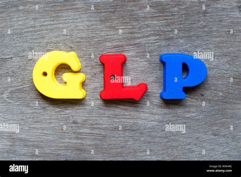 Colorful Plastic Alphabet In Word Glp Abbreviation Of Good Laboratory