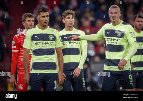 Munic Germany 19th Apr 2023 Thomas Mueller Muenchen Rodrigo Rodri City John Stones