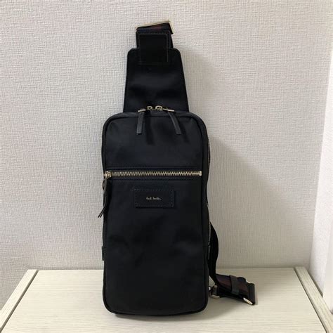 【美品】paul Smith ポールスミス ボディバッグ ブラック 黒 バッグ