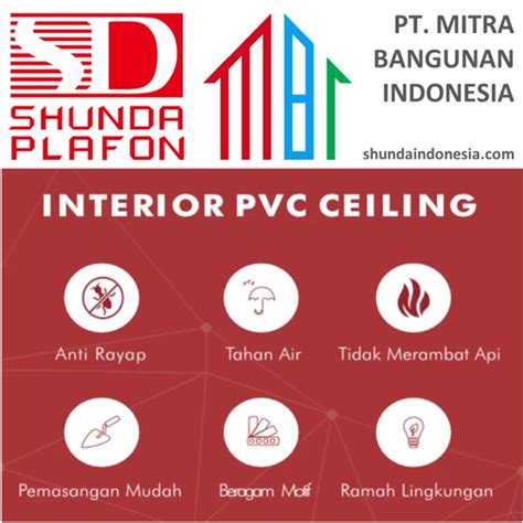 Jual Shunda Plafon Pvc List A Ls Palembang Mitra Bangunan