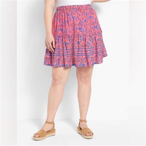 Lane Bryant Skirts Lane Bryant Tiered Short Skirt Poshmark