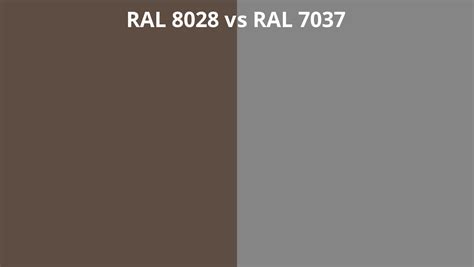 Ral 8028 Vs 7037 Ral Colour Chart Uk