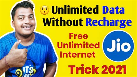 Jio Free Unlimited Data Trick Without Recharge Jio Unlimited Free