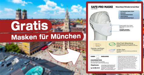 Gratis Masken für München Wir schenken euch gratis Mundschutz Masken