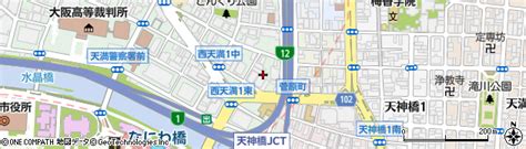 大阪府大阪市北区西天満3丁目1の地図 住所一覧検索｜地図マピオン