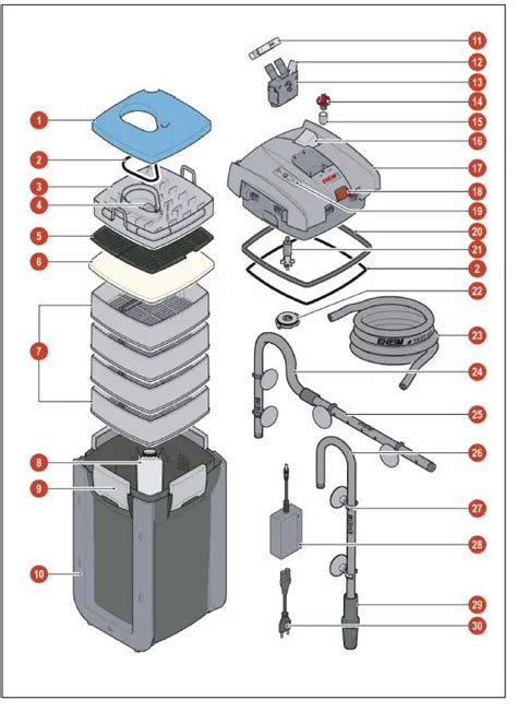 Eheim E Series Professional Aquarium Exterior Filters Instruction