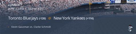 Toronto Blue Jays Vs New York Yankees Odds And Prediction Shark