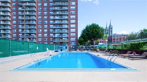 Beautiful pool at this Boston, Massachusetts luxury apartment building ...