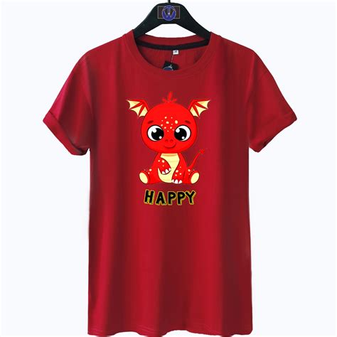 Jual KAOS IMLEK TAHUN NAGA D HAPPY A 2024 YEAR OF THE DRAGON KAOS