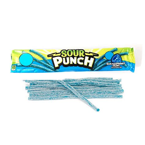 Sour Punch Blue Raspberry Straws 57g The Candyland