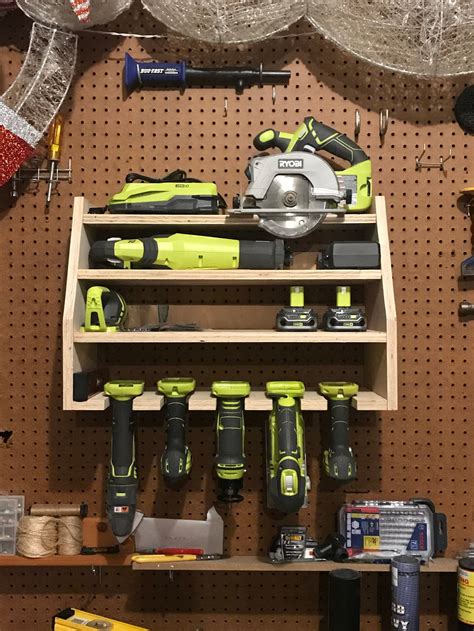 Tool Storage Garage Organization Power Tool Storage Etsy Power Tool