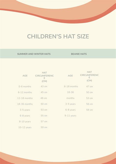 Junior Hat Size Chart PDF | atelier-yuwa.ciao.jp