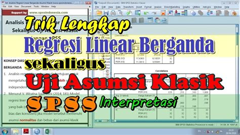 Analisis Regresi Berganda Dengan Spss Berbagi Informasi