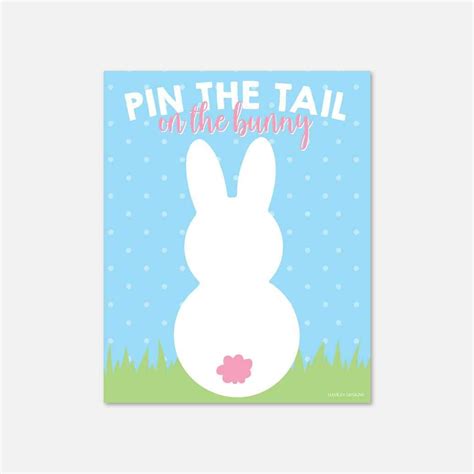 Pin The Tail On The Bunny Printable