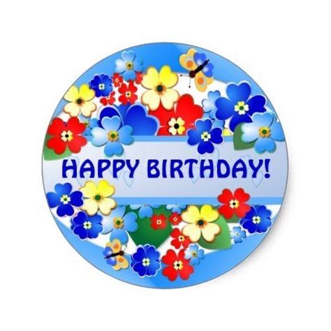 Pin By Kristel Maximus On Felicitaties Birthday Stickers Garden