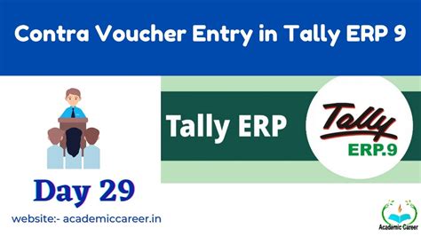 Contra Voucher Entry Tally Erp Accounting Voucher Entry Contra