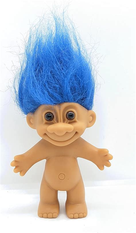 Troll Doll Blue Hair Reto Vintage Old Toys And Games