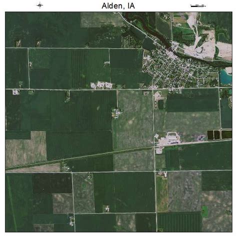 Aerial Photography Map of Alden, IA Iowa