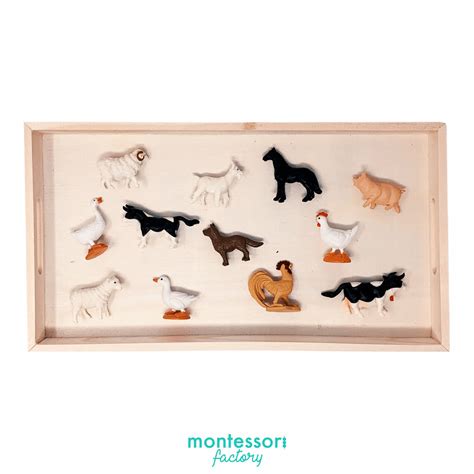 Farm Animals Toob Figurines Set Montessori Toy Sensory Etsy