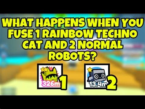 What Happens When You Fuse 1 Rainbow Techno Cat And 2 Normal Robots