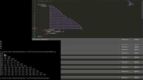 Python Beginner Tutorial Series Using Project Euler 18 Maximum Path