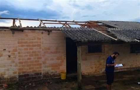 Vendaval granizo atinge o município de Cachoeira do Sul e deixa um