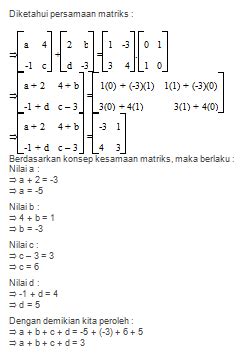 Soal Matematika Matriks Kelas Sma Dan Kunci Jawaban Lengkap