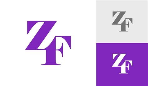 Premium Vector Letter Zf Initial Monogram Logo Design