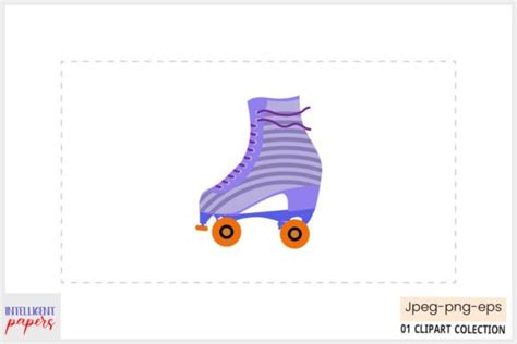 S Roller Skates Clipart Graphic By Intelligent Papers Creative Fabrica