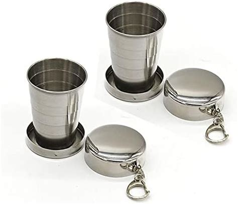 Amazon Ml Stainless Steel Camping Mug Camping Folding Cup