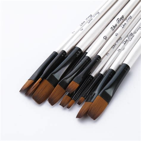 12 Pcs Set Nylon Hair Watercolor Paint Brush Pen Set For Learning DIY