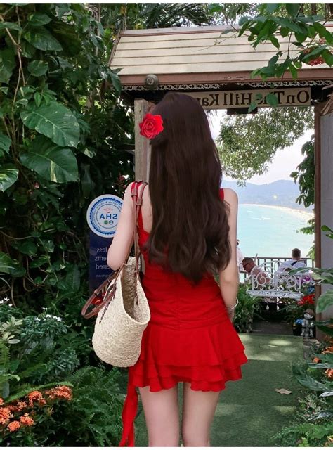 Swimsuit Female Sexy White Bikini One Piece Swimsuit Korean Style Fashion Seaside Vacation High